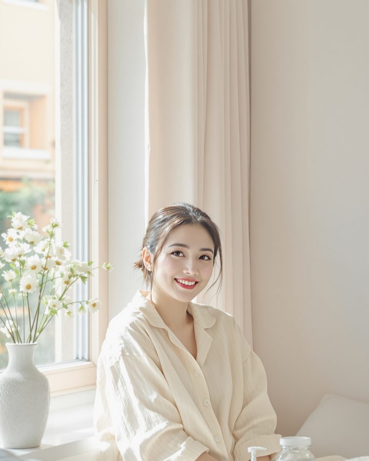 AI 전속 모델 서다인 — 클렌징·베이스 담당